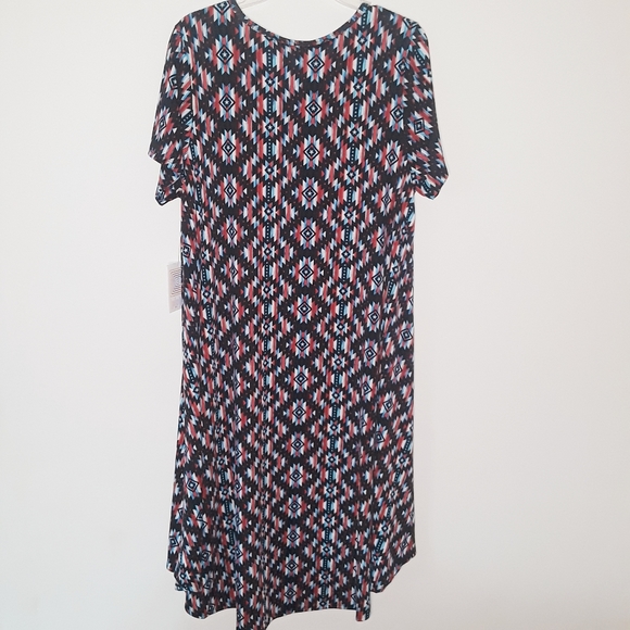 NWT Lularoe Carly Aztec Print Dress XL - Picture 5 of 7
